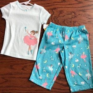 💕Carter’s 12 Month Ballerina 2-piece Pajamas